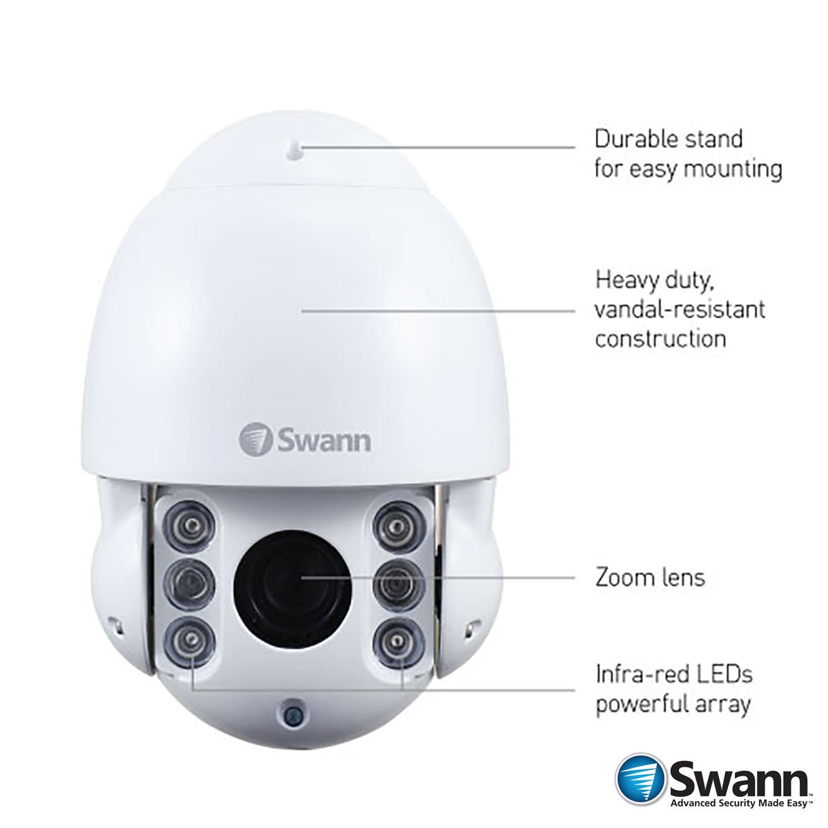 Swann SWPRO1080PTZ Outdoor Pan Tilt Zoom Camera Costco UK