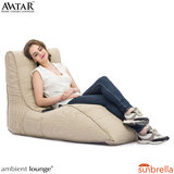 Ambient Lounge Avatar Lounger Outdoor Bean Bag in Cream