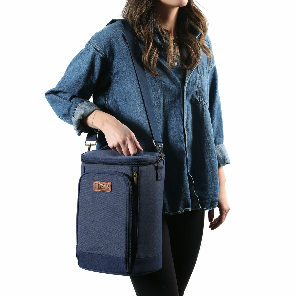 Titan High Performance Insulated Beverage Tote in Denim Blue