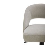 Kobe Grey Fabric Gas Lift Bar Stool