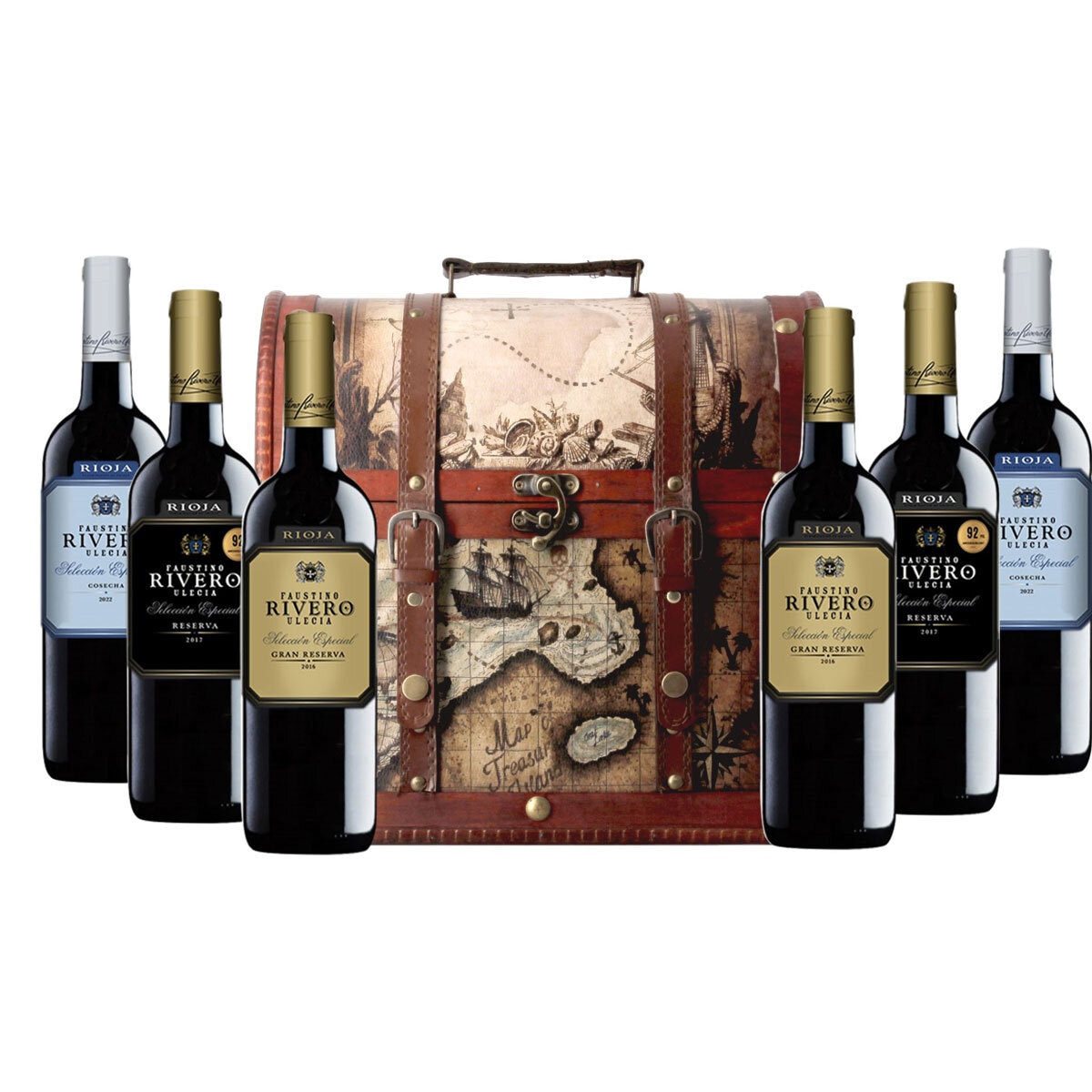 Rioja Wine Chest Gift Set, 6 x 75cl