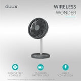 Lifestyle image of Duux Rize Fan working wireless