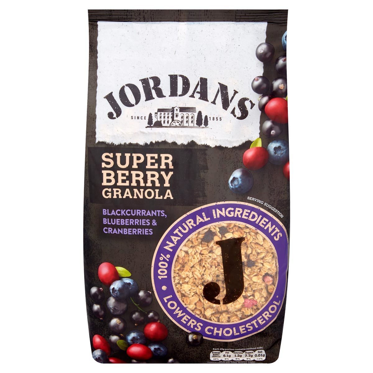 front on shot of pack of Jordans Granola 1.5kg