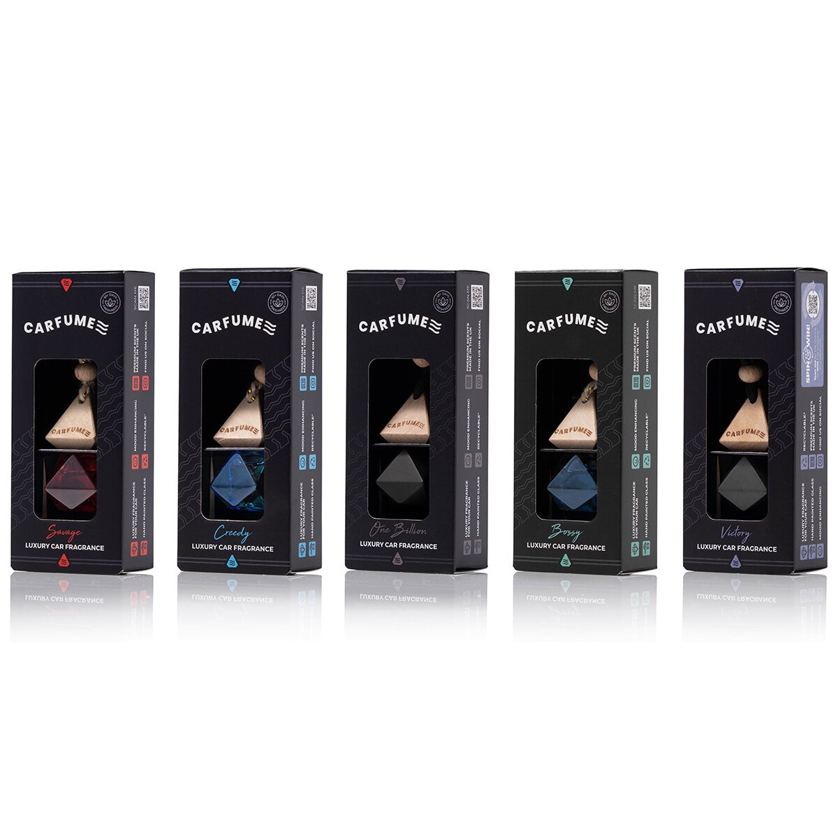 Carfume Aftershave Car Air Freshener Bundle 5 Pack