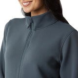 32 Degrees Women's Sueded Tech 1/2 Zip Sweatshirt in Grey