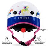 Micro Mini Foldable Pink Scooter with Small Unicorn Helmet and Pink Bell (2+ Years)