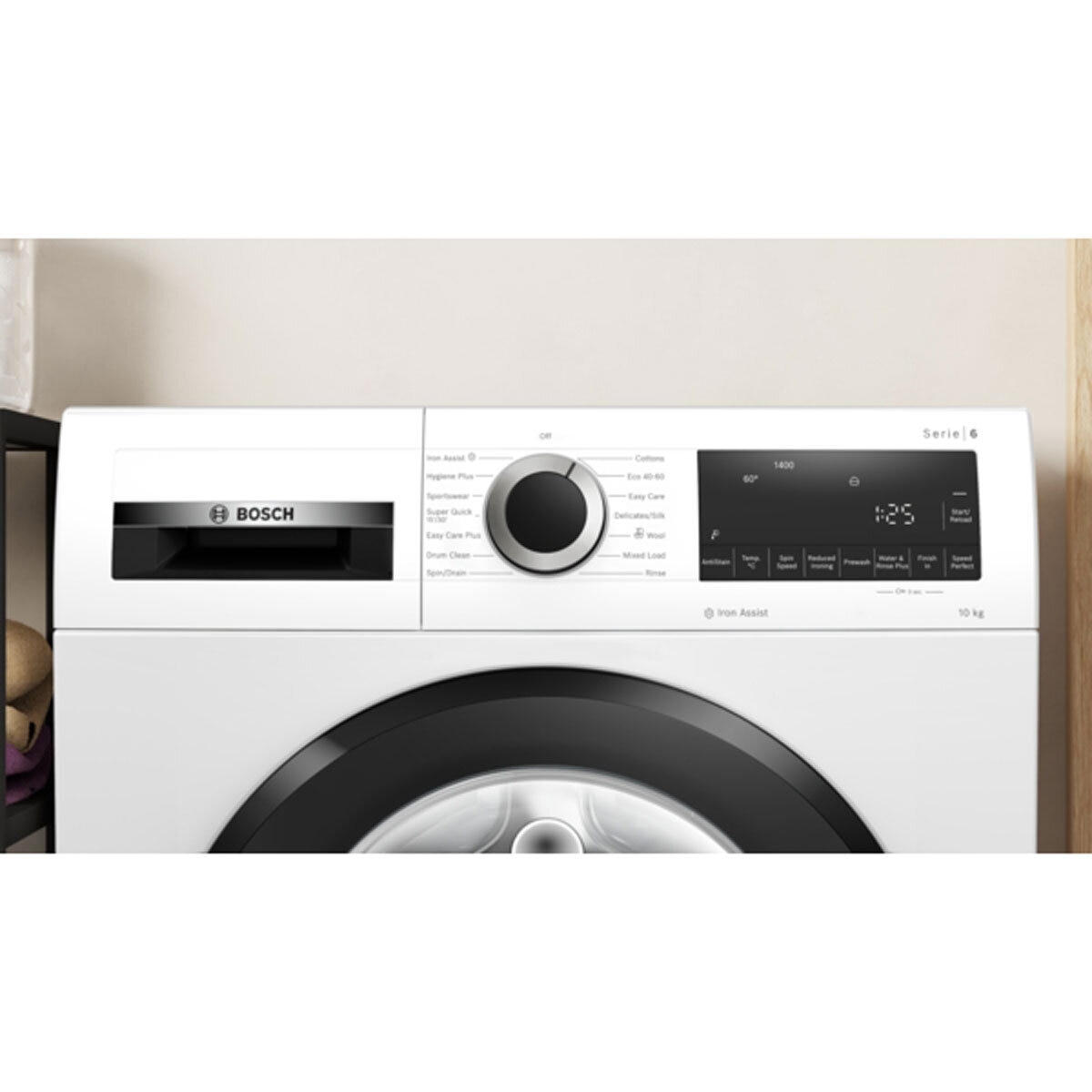 Bosch Series 6 WGG254Z0GB Washing Machine, 10kg Capacity, A Rated in White