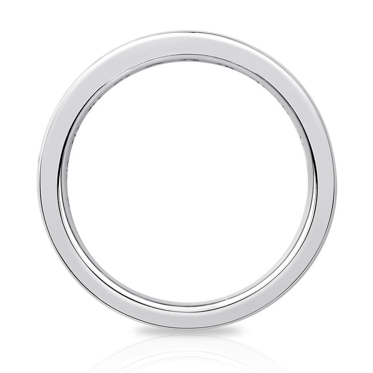 2.00ctw Round Brilliant Cut Channel Set Eternity Ring, Platinum