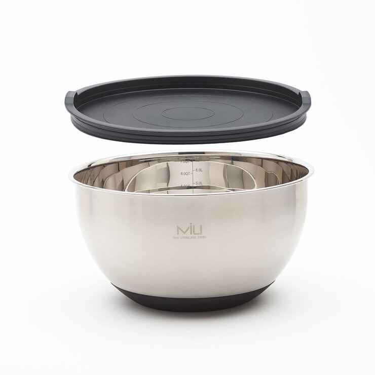 Miu Stainless Steel Mixing Bowl with Graters, 8 Piece Set