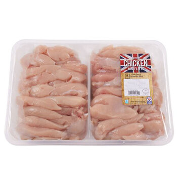 British Chicken Mini Breast Fillets, Variable Weight: 1.5kg - 3kg
