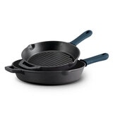 Tramontina Cast Iron Skillets with Silicone Grip, 2 Pack