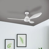 Eglo Antibes 3 Blade (132cm) Indoor Ceiling Fan with DC Motor, LED Light and Remote Control, available in 2 Colours