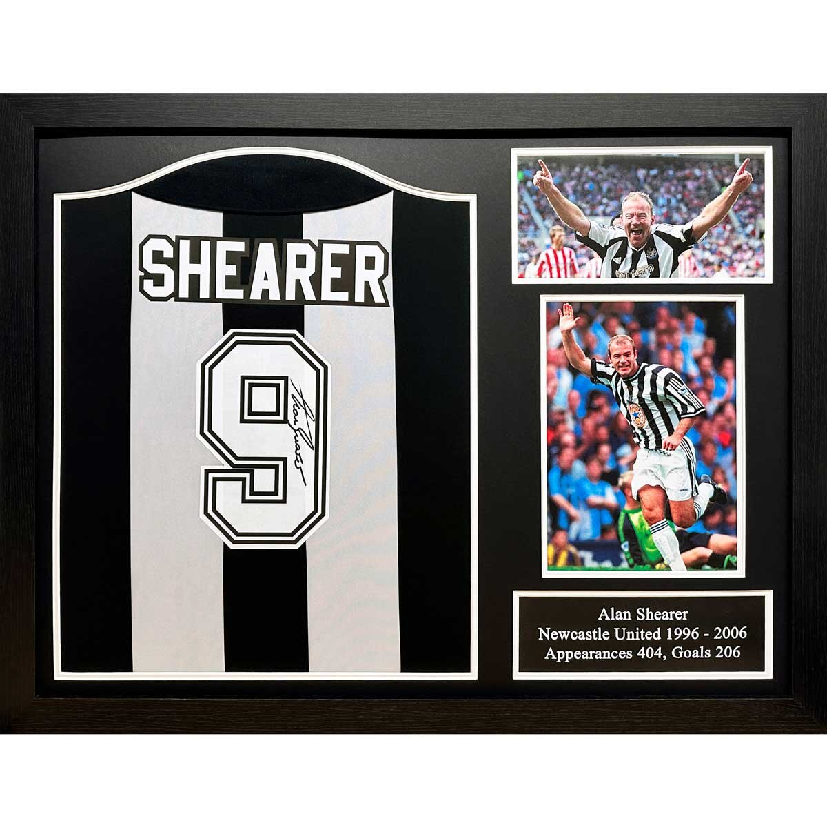 Alan Shearer signed Newcastle United shirt