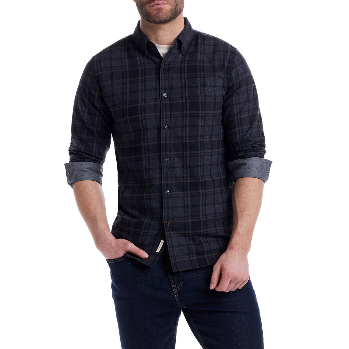 Weatherproof Men's Long Sleeve Flanne lShirt