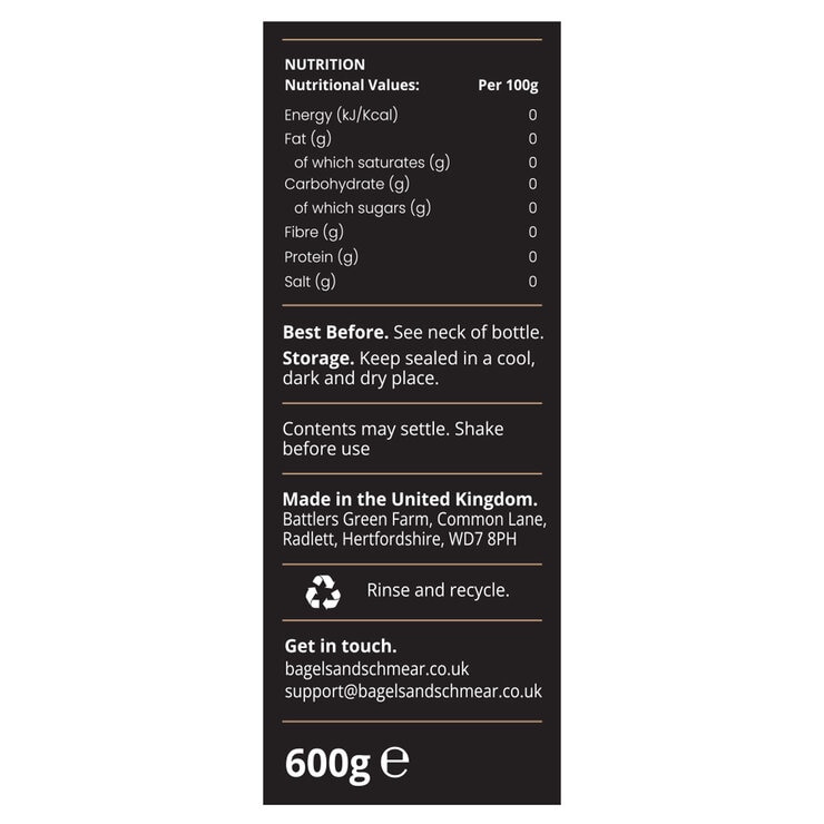 Bagels + Schmear Everything Bagel Seasoning, 600g