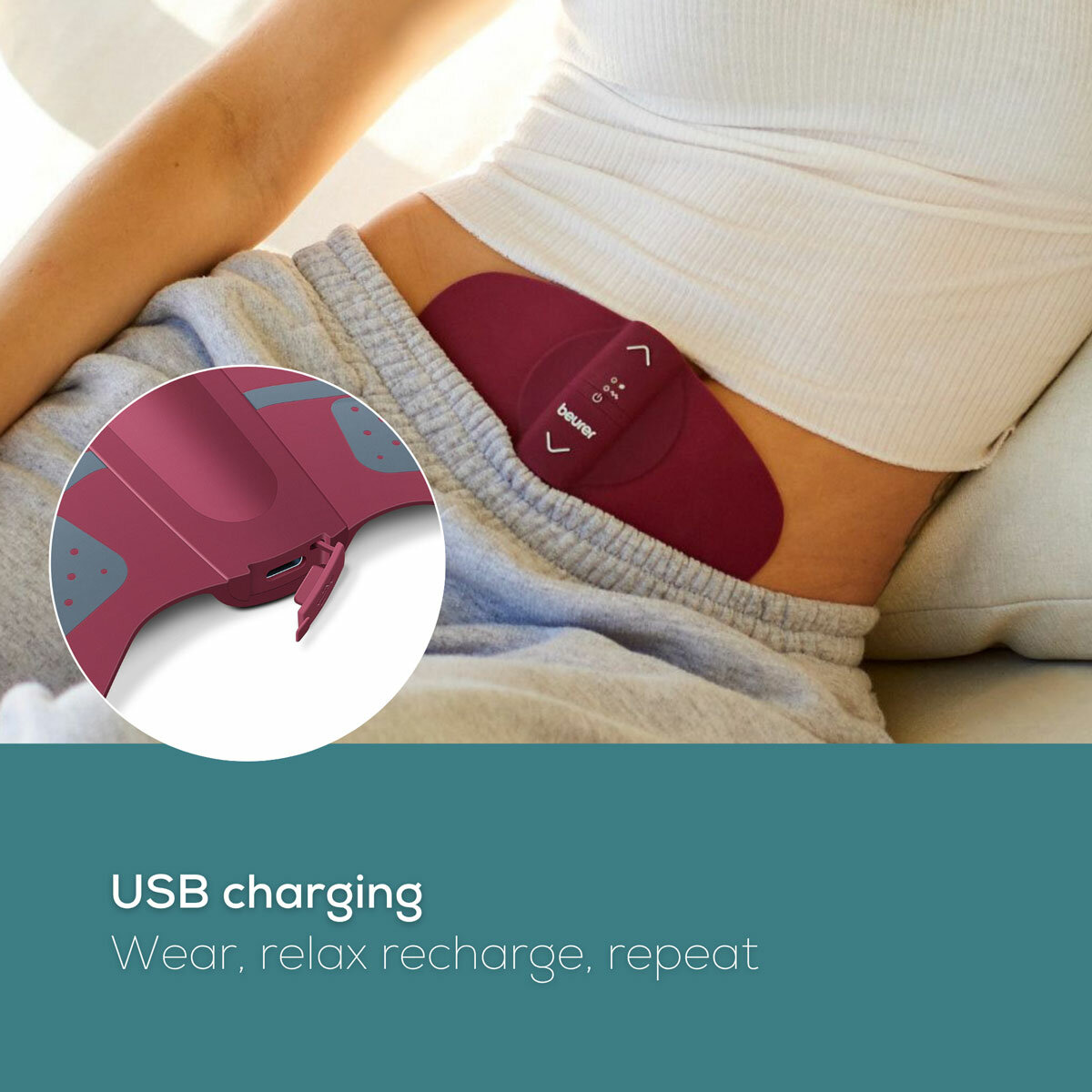 Beurer Menstrual Relax TENS Pain Relief Device, EM50