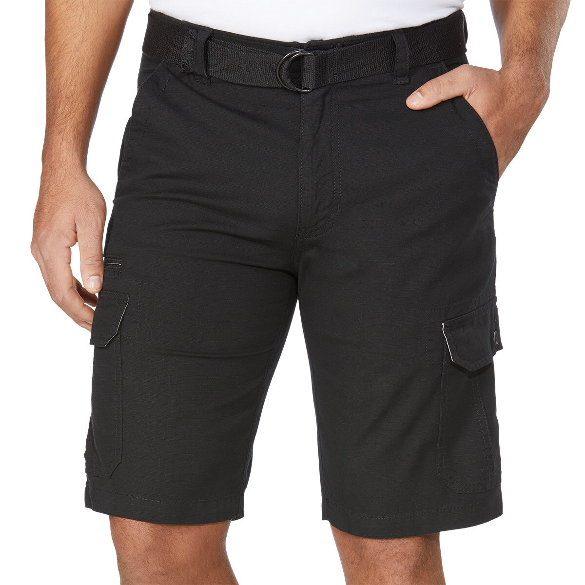 Front image of black shorts
