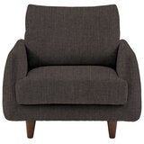 Gallery Oakwood Dark Grey Fabric Armchair
