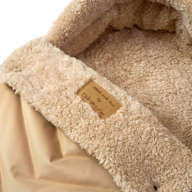Clair De Lune Snug Universal Pushchair Footmuff, Beige