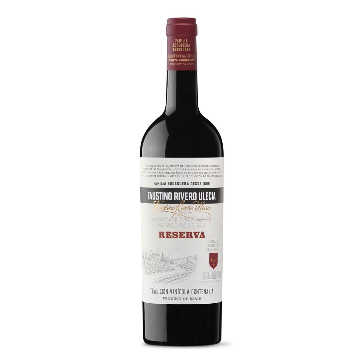 Faustino Rivero Ulecia Utiel Requena Reserva, 75cl