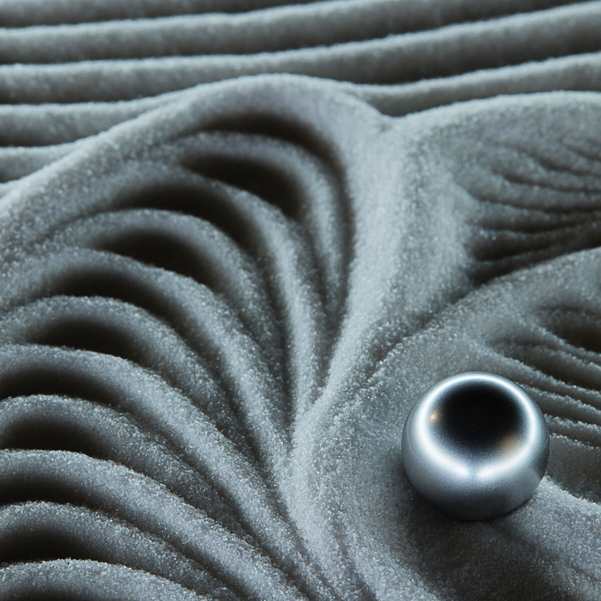 Close up image of drift sandscape patterns