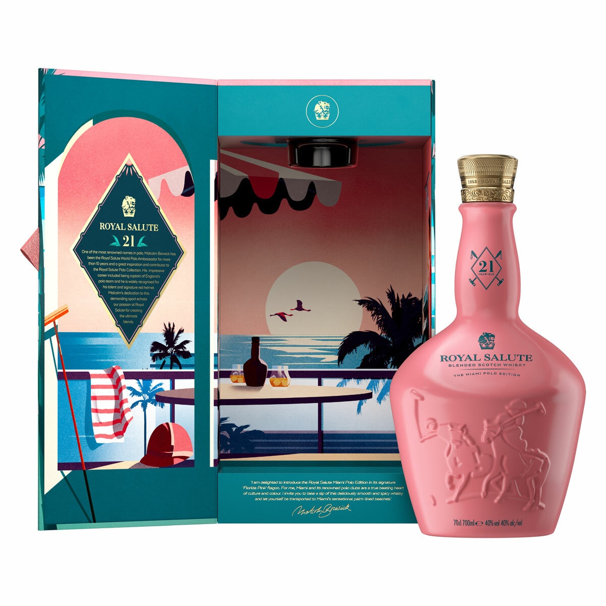 image of royal salute with open box