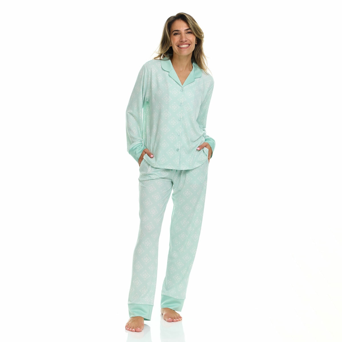 Flora Nikrooz Ladies Notch Collar 2 Piece Pyjama Set