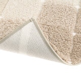 Mon Chateau Diamond Plush Bath Mat in Taupe, 60 x 91 cm