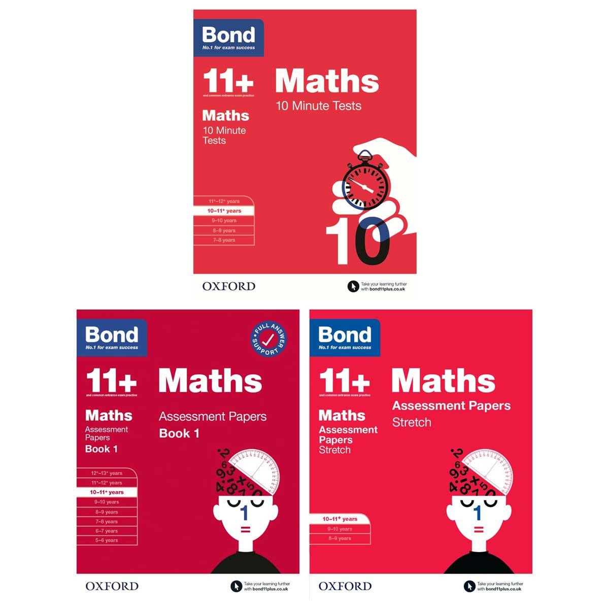 Bond 11+ Maths Assessment Papers 3 Pack, Age 10-11