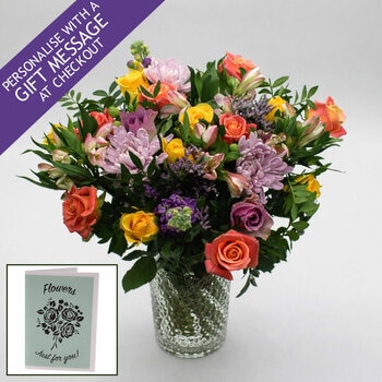 35 Stem Mixed Mother's Day Flower Bouquet with Greetings Card