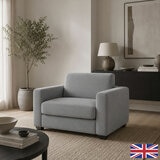 Lucas Grey Fabric Snuggler Sofa Bed Lucas Grey Fabric Snuggler Sofa Bed