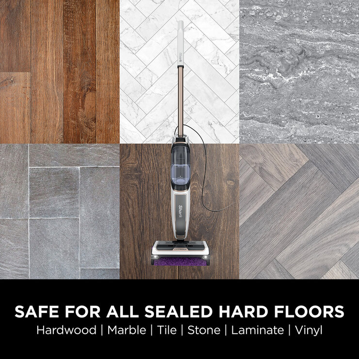 Annotated image of Shark Steam Pickup