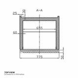 Contender FZU067 Commercial 600L Upright Freezer, D Rated in Stainless Steel