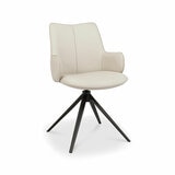 Bentley Designs Rowan Beige Faux Leather Dining Chair