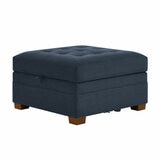 Tisdale Ottoman Piece Blue_White Background