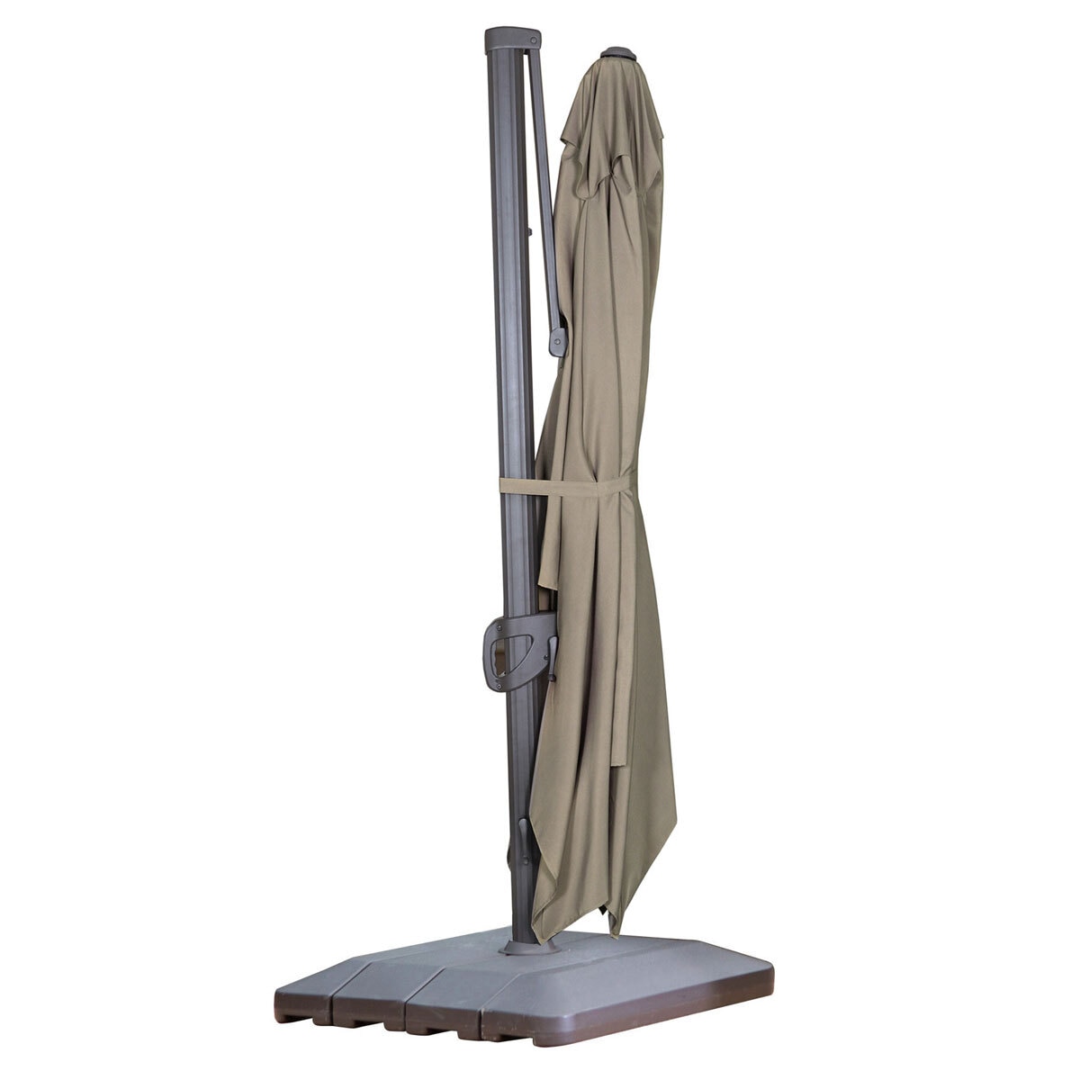 Seasons Sentry 10 x 13ft (3 x 4m) Offset Cantilever Umbrella With Base
