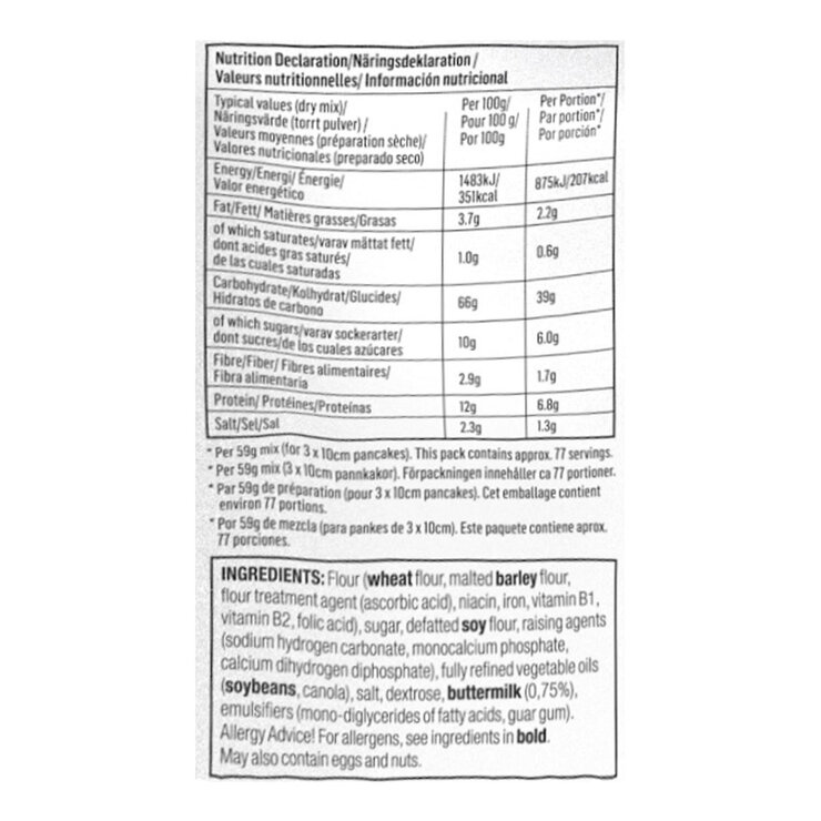 Krusteaz Buttermilk Pancake Mix, 4.53kg