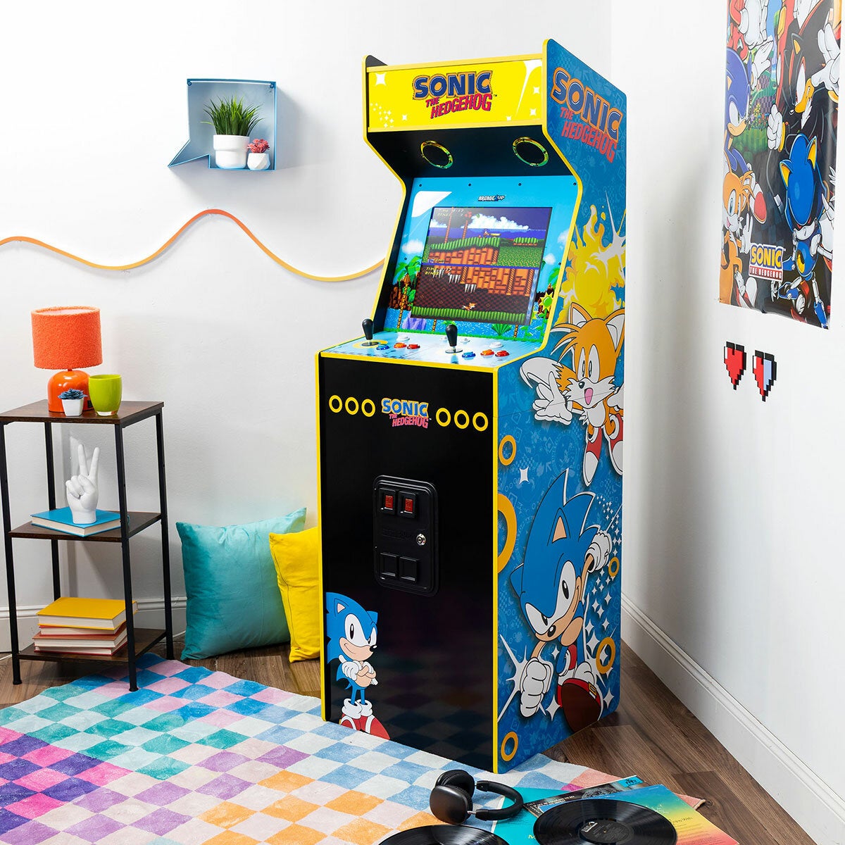 Lifestyle image of the Arcade1Up Sonic the Hedgehog™ Supreme Home Arcade Machine