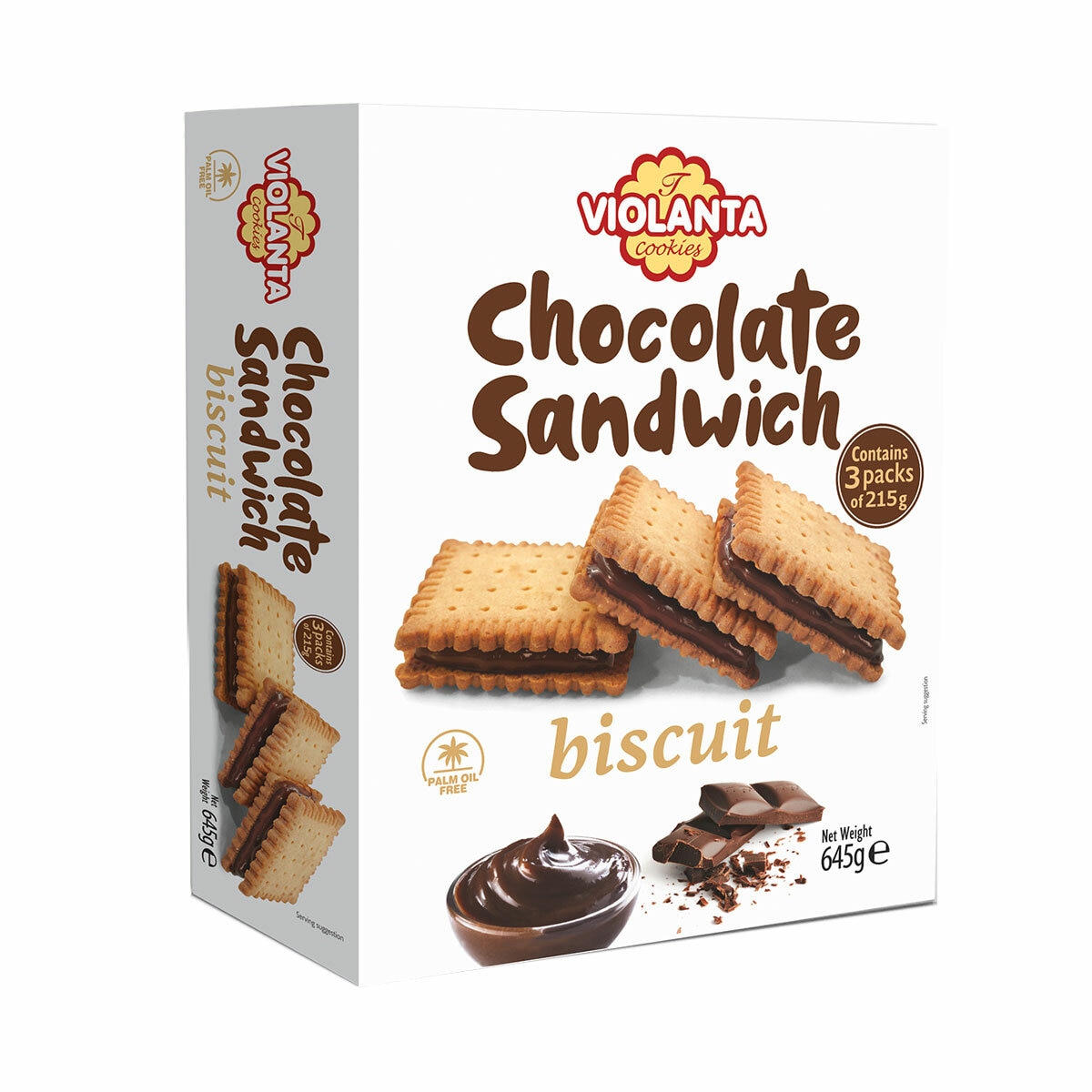 Violanta Chocolate Sandwich Biscuits, 645g