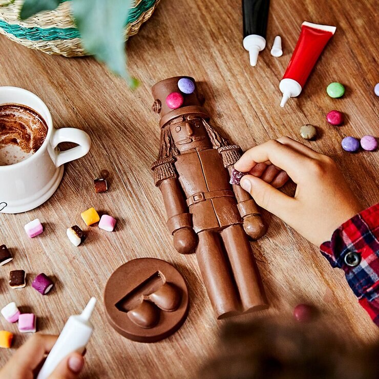 Choc on Choc Decorate Your Own Chocolate Nutcracker, 2 x 235g Choc on Choc Decorate Your Own Chocolate Nutcracker, 2 x 235g