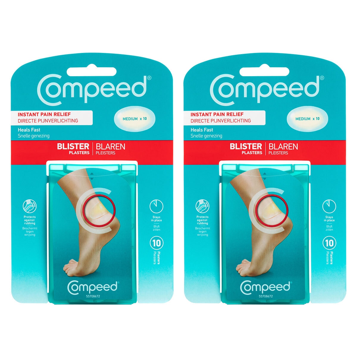 Compeed Blisters Plasters, 2 x 10 Pack