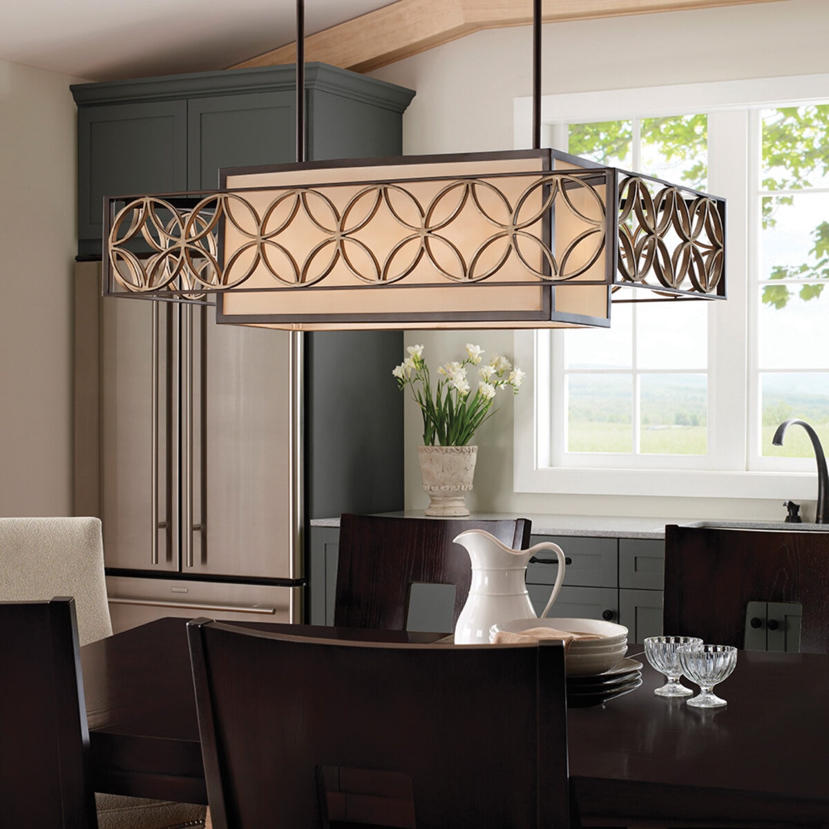 Feiss Remy 4 Light Pendant Light