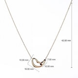 14ct Yellow Gold Interlocking Heart Necklace