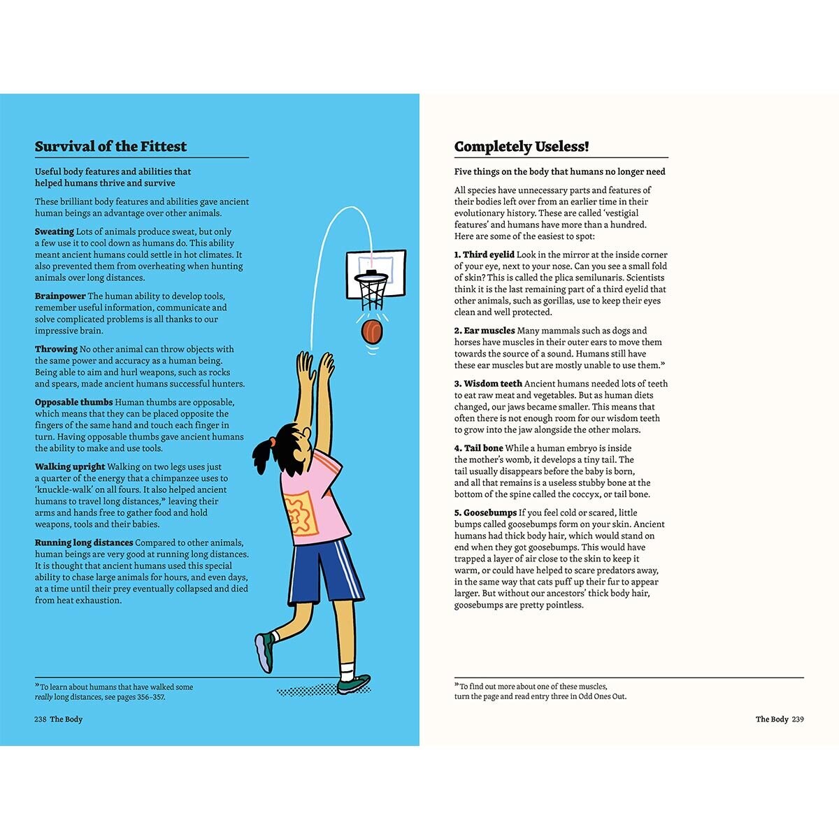 Listified survival of the fittest page spread