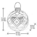 Buy Oversized Ornaments with LED Lights Assortment Diamond Dimensions Image at Costco.co.uk
