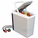 Koolatron 12V Electric Cooler 17L, Cool/Warm Box with Adjustable Strap in Grey