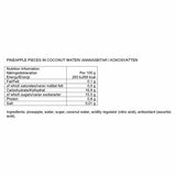 Ingredients information Ingredients information