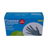 Finesse Professional Blue Vinyl Gloves in Large, 200 Pack