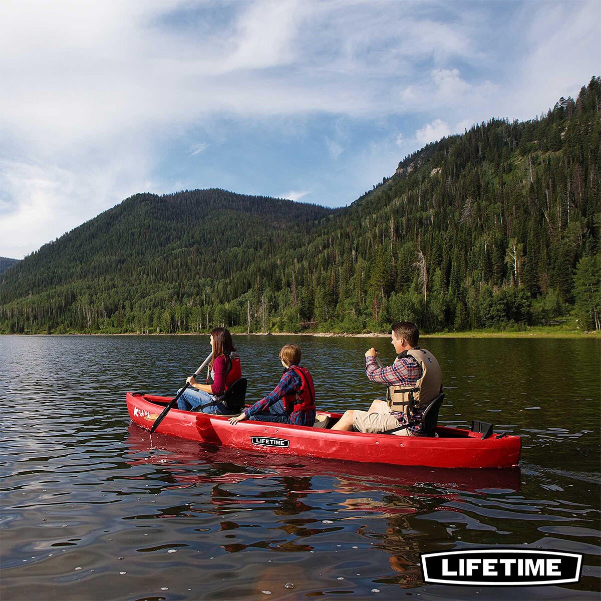 Lifetime 13ft (396cm) Kodiak 130 3 Person Canoe with 2 Paddles Costco UK