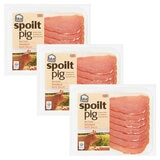 Spoilt Pig Dry Cured Smoked British Back Bacon, 3 x 240g
